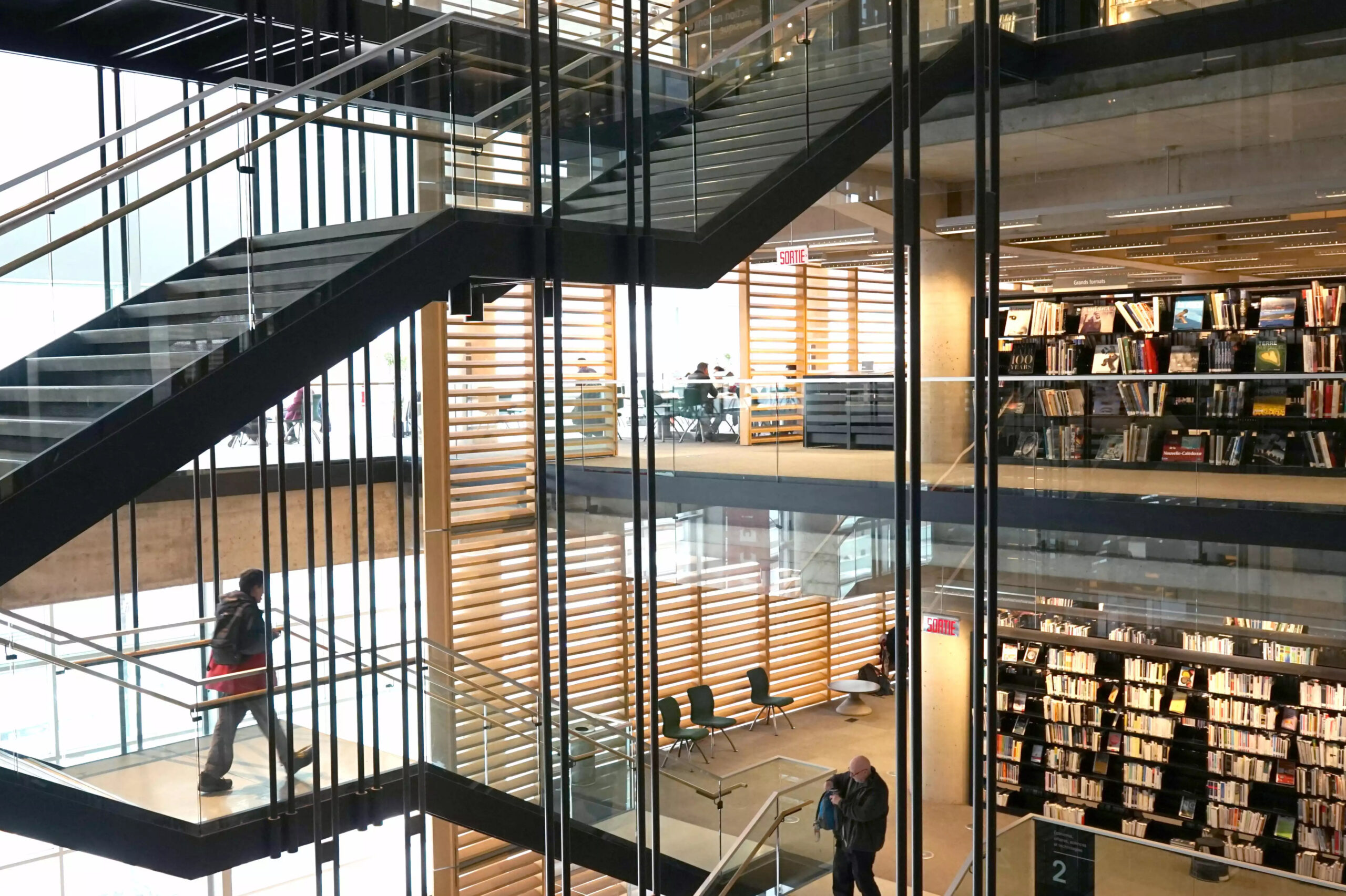 Interior view of the Grande bibliothèque